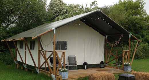 Safari tent accommodation Kent